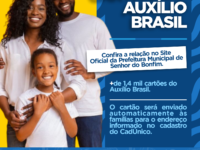 RELAÇÃO DOS CARTÕES DO AUXÍLIO BRASIL