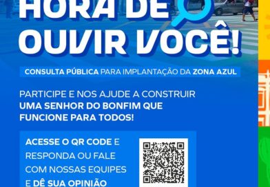 Zona Azul: Prefeitura de Senhor do Bonfim inicia consulta pública para ouvir a população